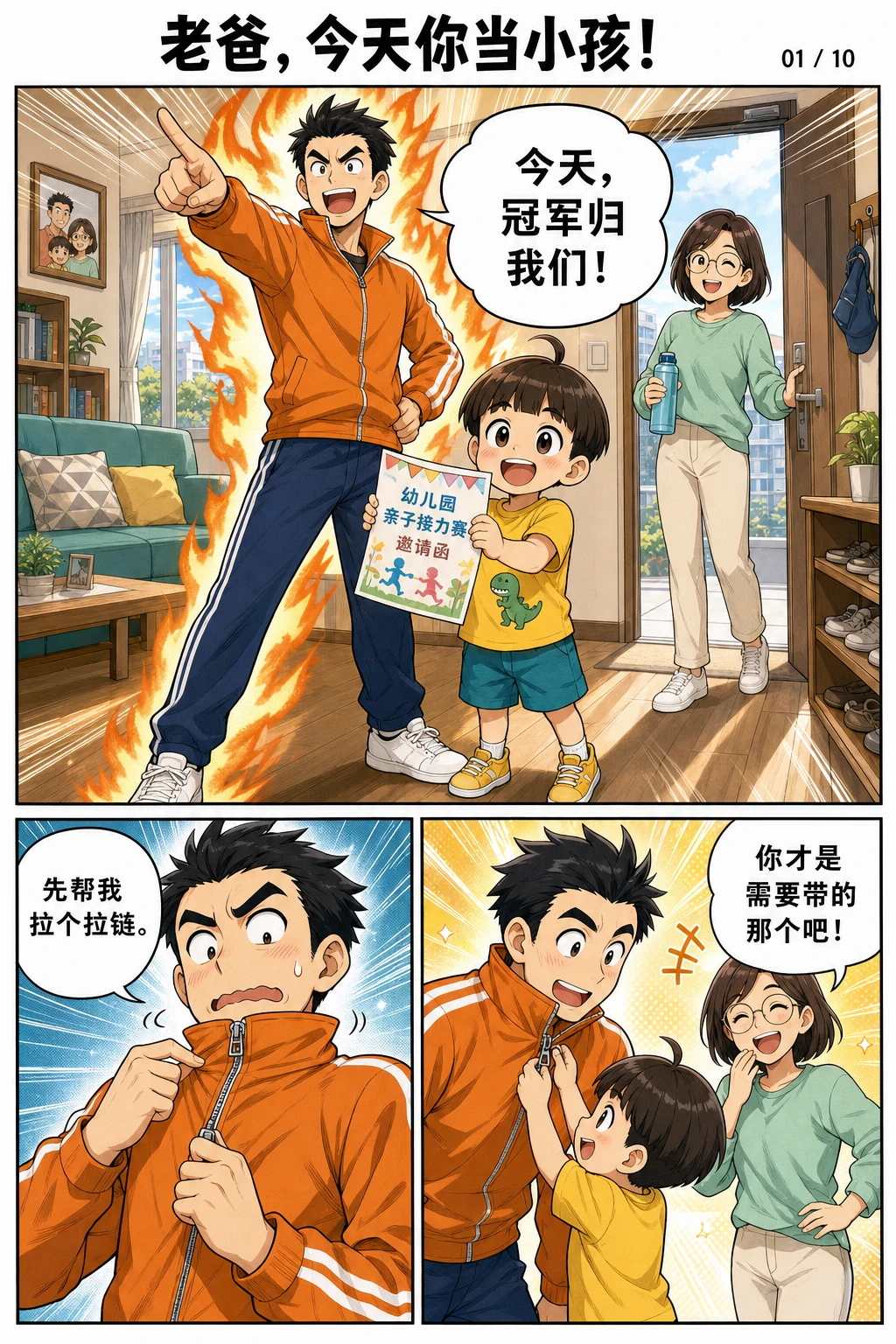 老爸，今天你当小孩！，第1张
